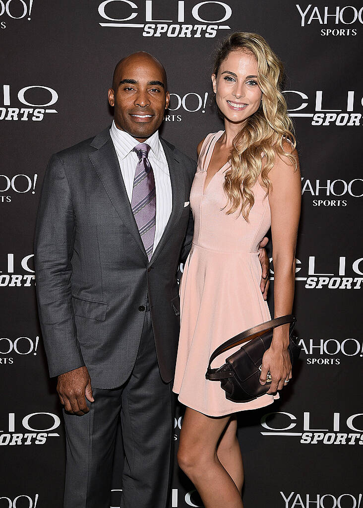 NEW YORK, NY - JULY 08:  Tiki Barber and Traci Lynn Johnson attend the 2015 CLIO Sports Awards at Cipriani 42nd Street on July 8, 2015 in New York City.  (Photo by Jamie McCarthy/Getty Images for CLIO Sports Awards)