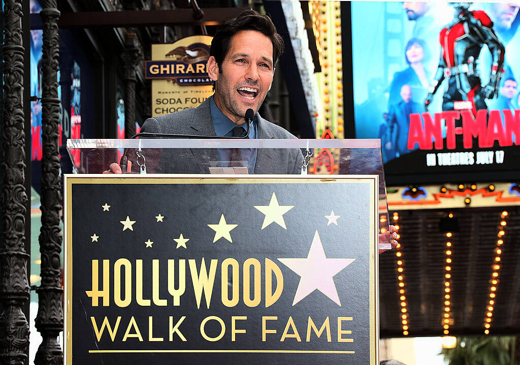 HOLLYWOOD, CA - JULY 01: Actor Paul Rudd is Honored with a Star on the Hollywood Walk of Fame on July 1, 2015 in Hollywood, California.  (Photo by Frederick M. Brown/Getty Images)