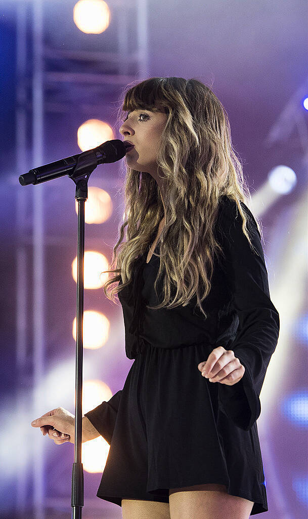 PLYMOUTH, ENGLAND - JULY 22:  Foxes (Louisa Rose Allen) performs on stage during the MTV Crashes Plymouth concert at Plymouth Hoe on July 22, 2014 in Plymouth, England.  (Photo by Matthew Horwood/Getty Images for MTV UK)