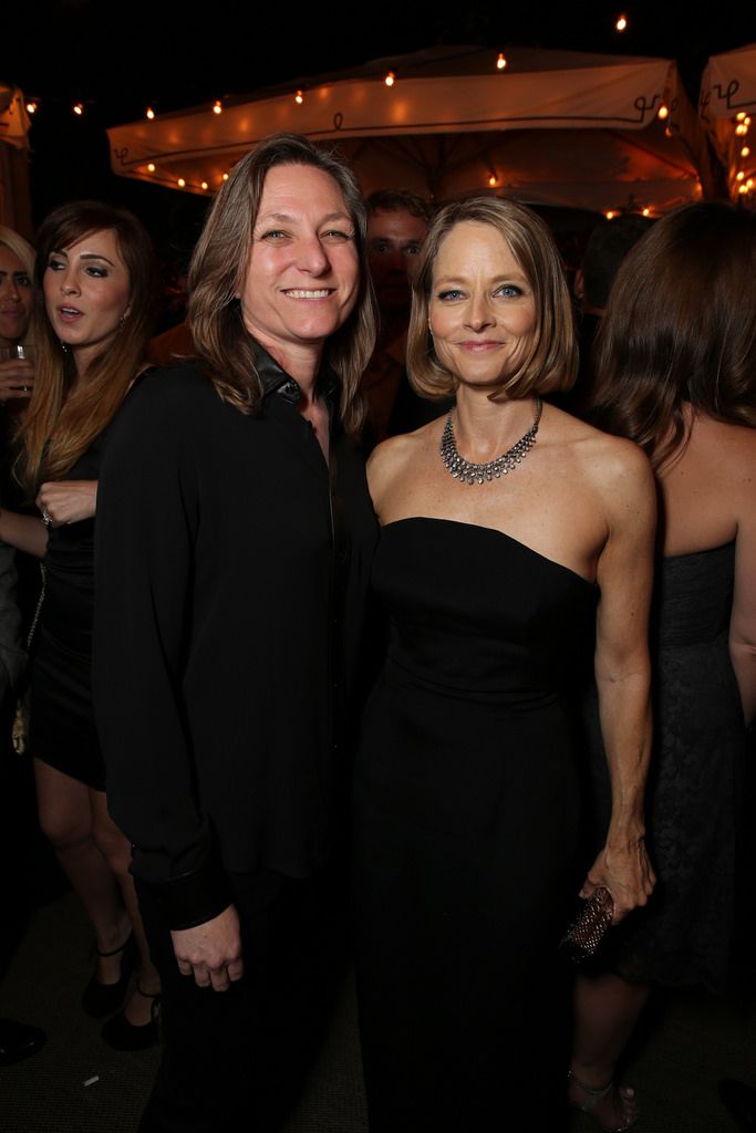 Cindy Holland, VP of original content at Netflix and Jodie Foster seen at the Netflix Celebration of the 66th Primetime Emmy Awards held at the Chateau Marmont on Monday, August 25, 2014, in Los Angeles. (Photo by Eric Charbonneau/Invision for Netflix]/AP Images)