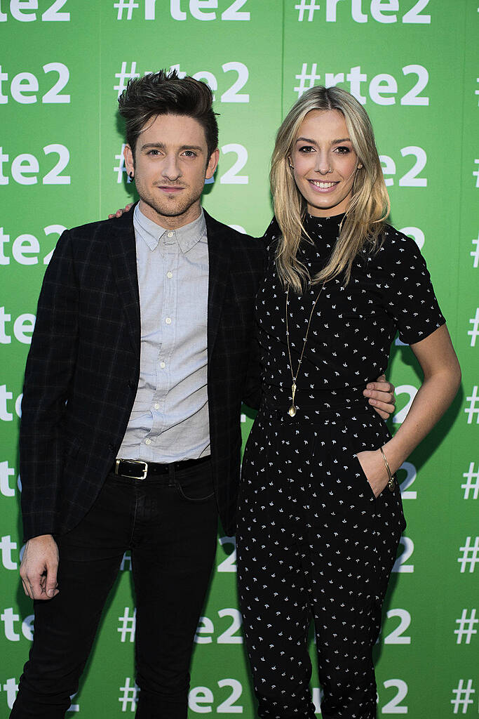 Stephen Byrne and Blathnaid Treacy at the RTÃ‰ 2 New Season Launch party in Gateway House, Capel Street. Picture Andres Poveda