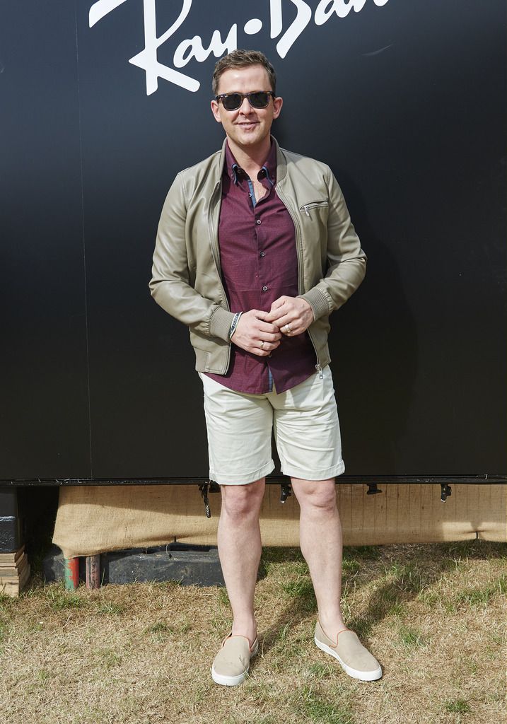 LONDON, UNITED KINGDOM - JUNE 21: In this handout image supplied by Ray-Ban, Scott Mills poses at the Ray-Ban Rooms at Barclaycard Presents British Summer Time in Hyde Park on June 21, 2015 in London, United Kingdom. (Photo by Ray-Ban via Getty Images)