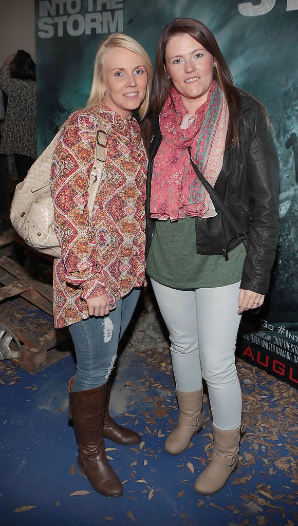 Laura Meade and Suzanne Webster at the Irish Premiere screening of Into the Storm at The Odeon in Point Village Dublin.Picture:Brian McEvoy.