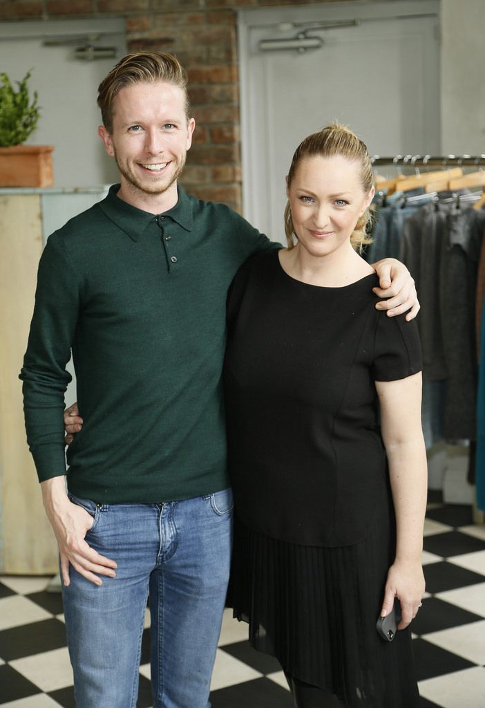 David Cashman and Sinead Keenan at the launch of the Avoca Anthology Autumn Winter 2014 Collection in their Kilmacanogue store-photo Kieran Harnett