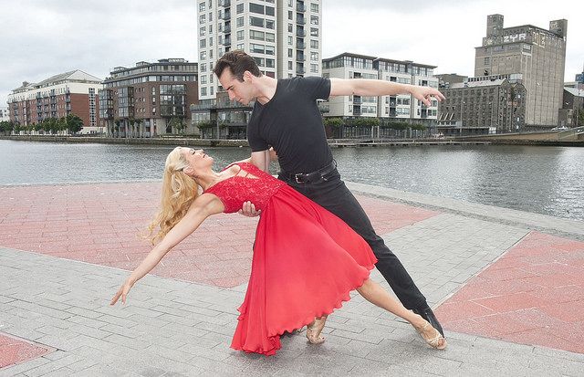 Limbering Up! The talented cast of the record breaking musical Dirty Dancing-The Classic Story on Stage danced out onto Grand Canal Square to showcase what audiences can expect from this smash hit show which returns to Dublin for three weeks. 

Pic Patrick O'Leary/Brian McEvoy