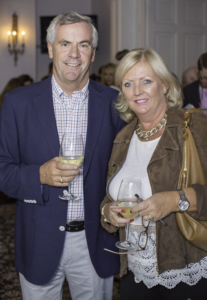 Tom & Maria Callinan pictured at the launch of the Cliff Town House Oyster Festival on Stephen's Green D2. Photo: Anthony Woods.