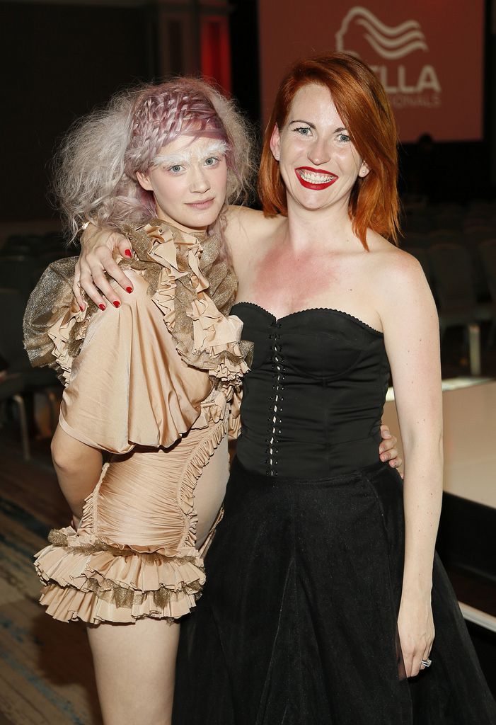 Bernie Hannon and Caren Cullen at the Wella TrendVision Awards show 2014 held in the Double Tree Hilton Hotel Dublin-photo Kieran Harnett