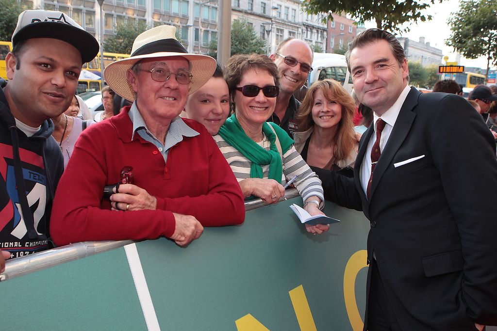 Actor Brendan Coyle meets fans   at The Irish Gala Screening of NOBLE  at the Savoy Cinema on O'Connell Street, Dublin.Pictures:Brian McEvoy.