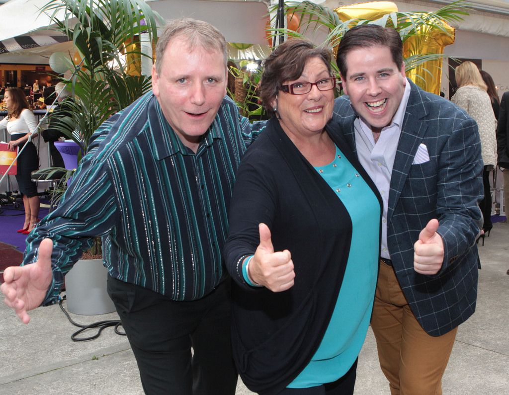 Chefs Joe Shannon , Catherine Leyden and Edward Hayden pictured this morning at Tv3's Ireland Am 15th birthday bash  at Tv3 Studio's in Ballymount Dublin.Pic:Brian McEvoy.No repro fee for one use