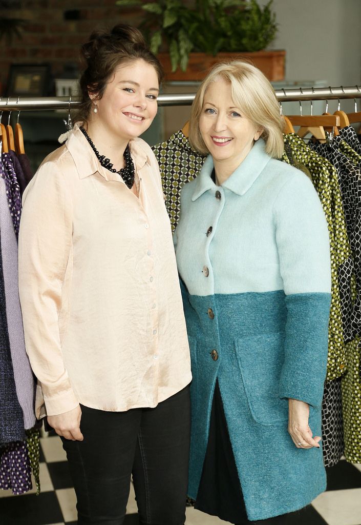 Vanessa Doyle and Bairbre Power at the launch of the Avoca Anthology Autumn Winter 2014 Collection in their Kilmacanogue store-photo Kieran Harnett