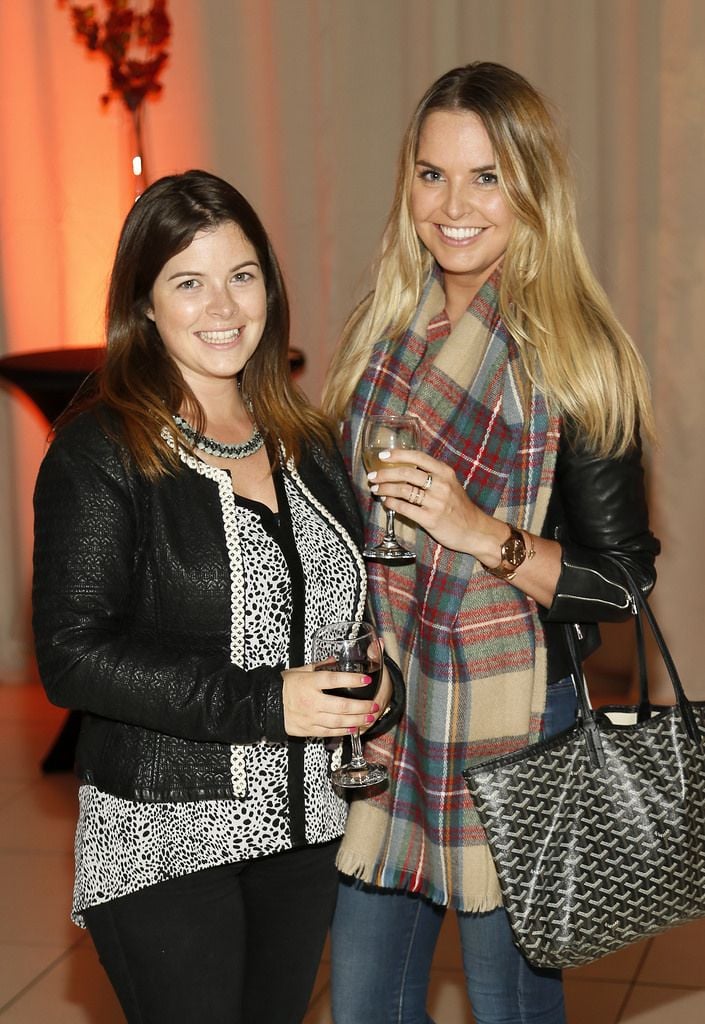 
Joanne O'Sullivan and Sarah Doyle at the Dunnes Stores Autumn Winter Fashion Show in their Georges St Store-photo Kieran Harnett