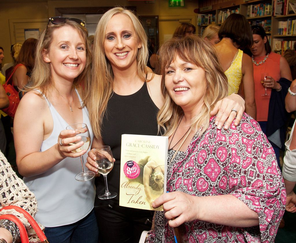 Paul Sherwood Photography Â© 2015
Launch of Caroline Grace Cassidy's book 'Already Taken' held in Dubray books, Grafton Street, Dublin. July 2015.
Pictured - Sarah Flood, Caroline Geace Cassidy, Denise Pattison