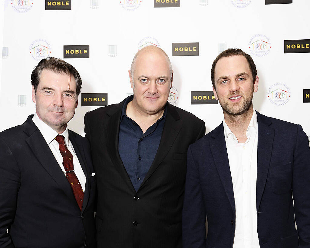 Pictured are Brendan Coyle, Dara O'Briain and Mark Huberman at House at the afterparty of the Noble Gala Screening in aid of the Christina Noble Children's Foundation. Noble is released in cinemas nationwide on September 19th. Visit <a href="http://www.noble-movie.com" rel="nofollow">www.noble-movie.com</a>. Photo: Sasko Lazarov/Photocallireland