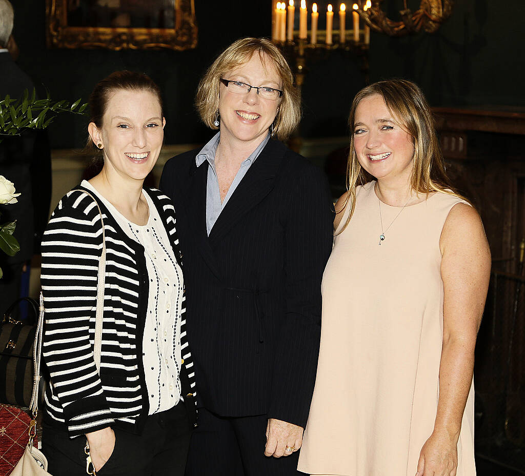 Carolynm Moore, Eibhlin Curley and Ruth NiLoinsigh and  at the inaugural National Tailoring Academy at Louis Copeland Graduate Fashion Show held in No 10 Ormand Quay-photo Kieran Harnett