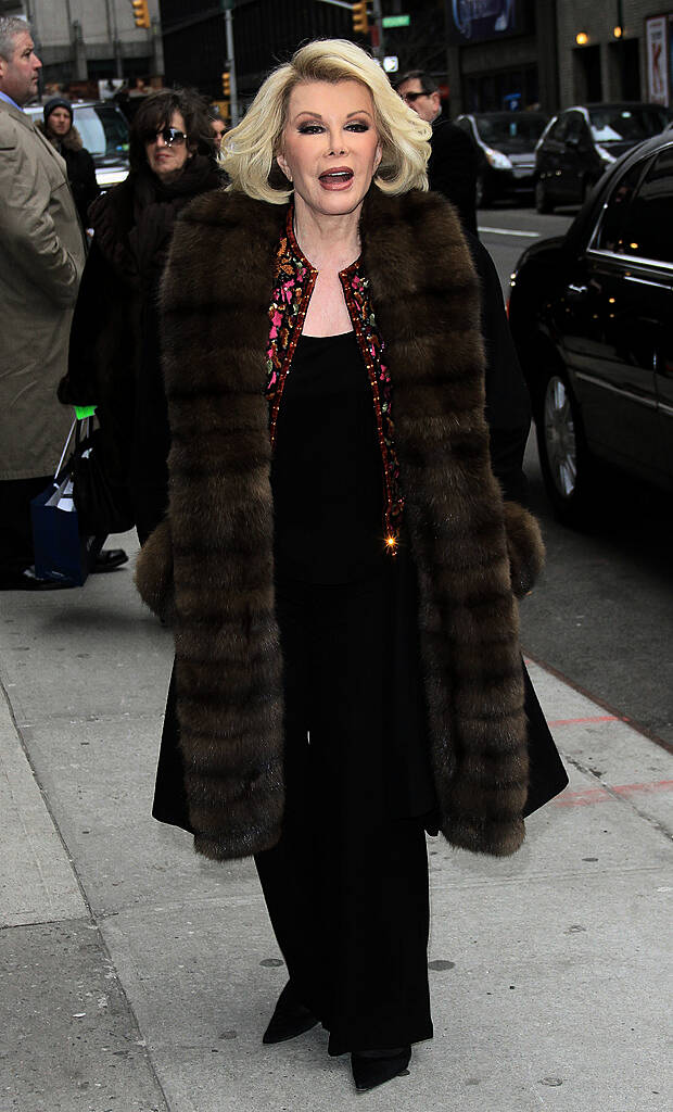 Celebrities outside the Ed Sullivan Theatre for 'The Late Show with David Letterman'

Featuring: Joan Rivers
Where: New York City, United States
When: 26 Feb 2013
Credit: HRC/WENN.com