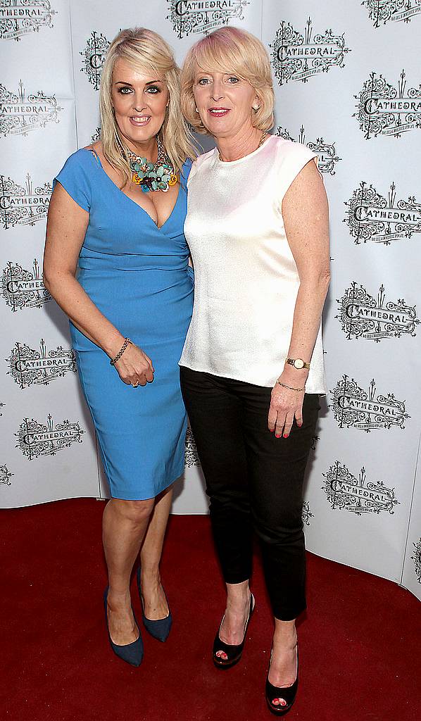 Rebecca Kavanagh and Fiona Kennedy at the opening of  Cathedral Bar and Restaurant in Maynooth,Kildare..Picture:Brian McEvoy.