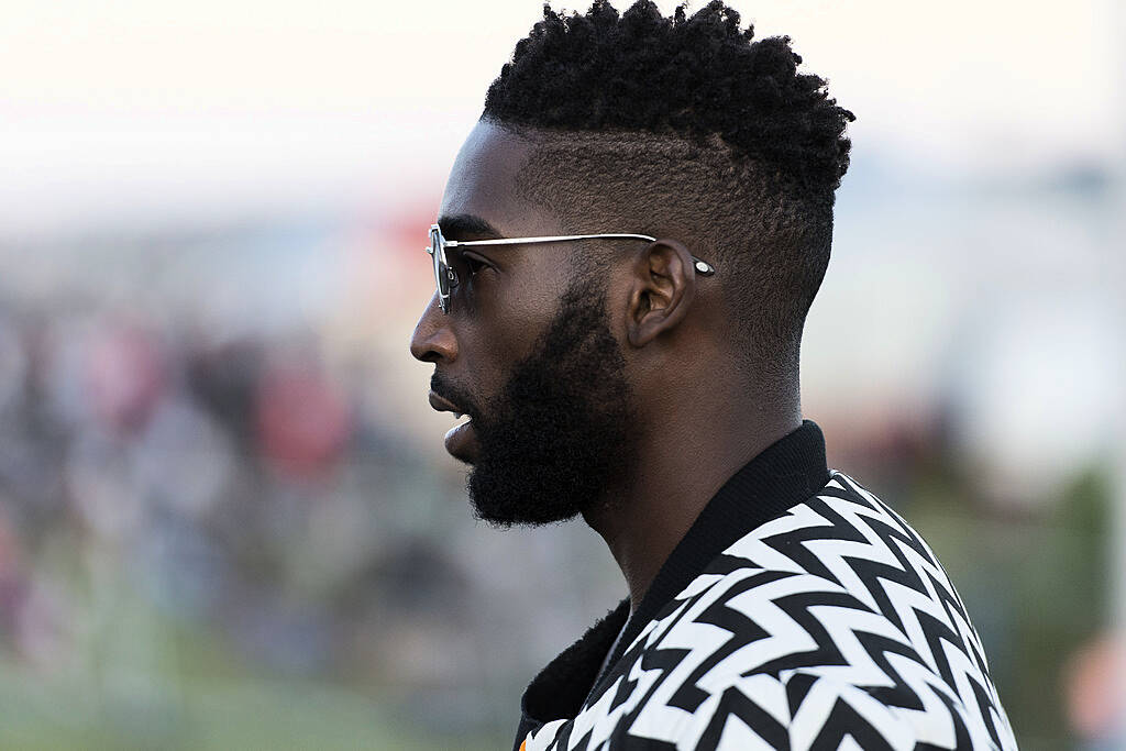 PLYMOUTH, ENGLAND - JULY 22:  Tinie Tempah attends a photocall during the MTV Crashes Plymouth concert at Plymouth Hoe on July 22, 2014 in Plymouth, England.  (Photo by Matthew Horwood/Getty Images for MTV UK)