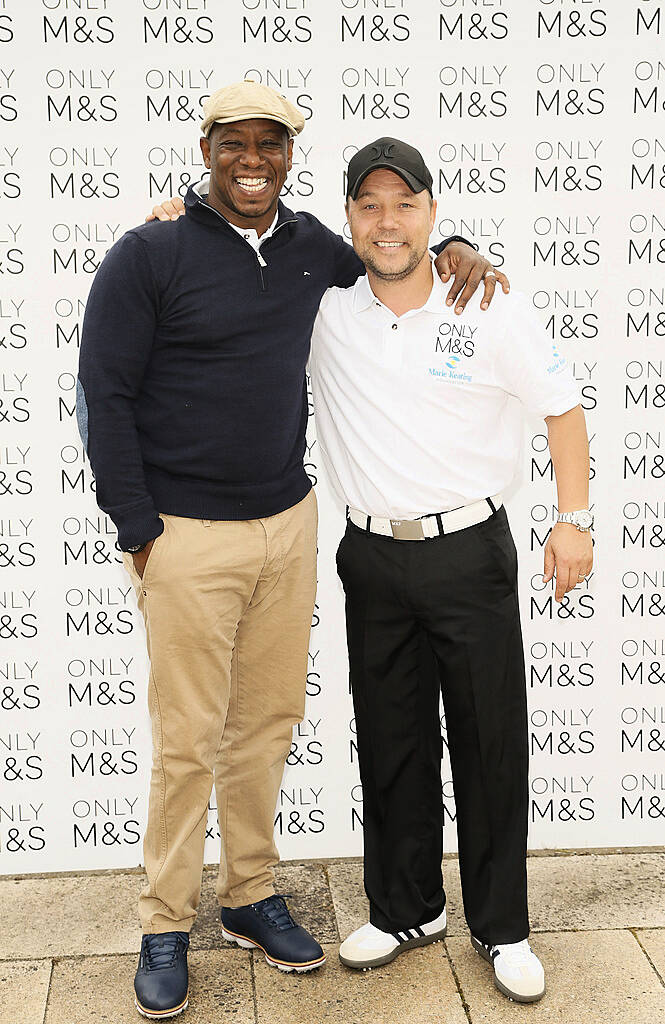 
Footballer Ian Wright and Actor Stephen Graham at the 2015 Marks & Spencer Ireland Marie Keating Foundation Celebrity Golf Classic  -photo Kieran Harnett

