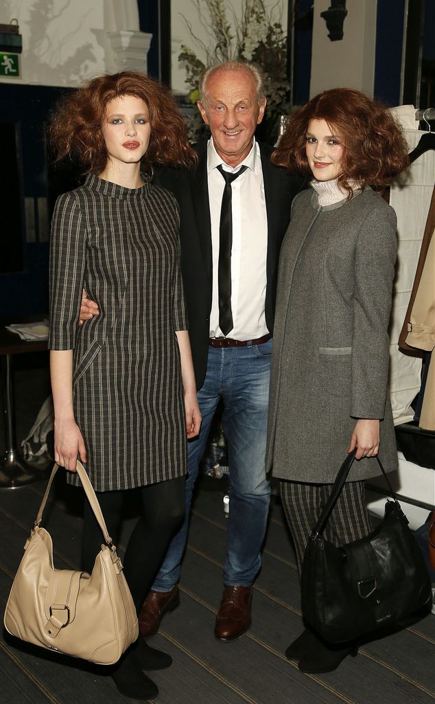 Paul Costelloe with Sophia Polz and Kelly Horrigan at the launch of Paul Costelloe Living Studio, an exclusive capsule womenswear collection for Dunnes Stores - photo Kieran Harnett