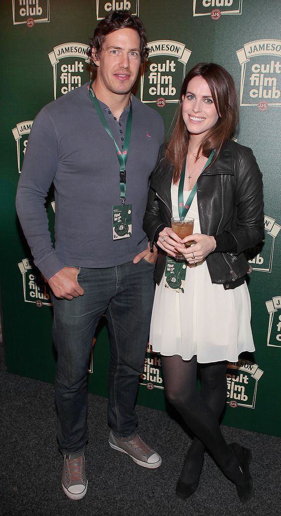 Rugby Player Mike McCarthy and Holly White at the Jameson Cult Film Club screening of Friday The 13th Part 2 at The Rds Dublin.Picture:Brian Mcevoy.No Repro fee for one use