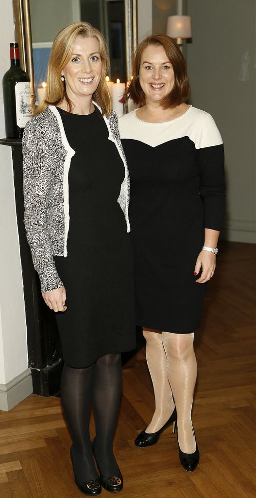 Orla Murray and Avril McHugh at the launch of Paul Costelloe Living Studio, an exclusive capsule womenswear collection for Dunnes Stores - photo Kieran Harnett