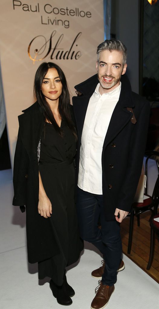 Aideen Feeley and Dylan St Paul at the launch of Paul Costelloe Living Studio, an exclusive capsule womenswear collection for Dunnes Stores - photo Kieran Harnett