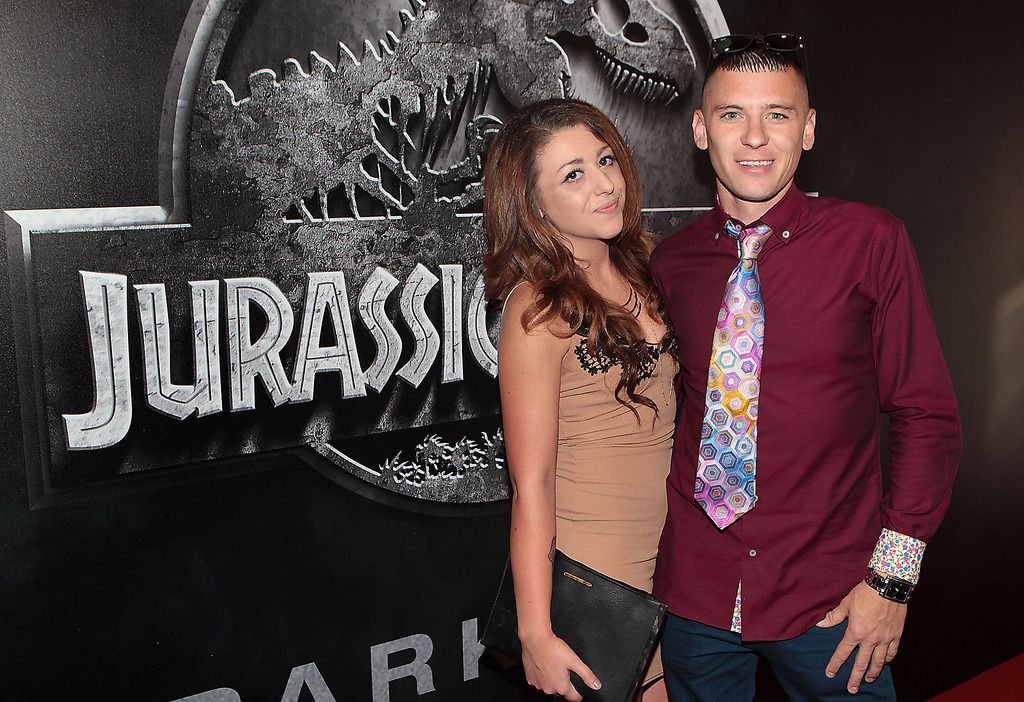 Shannon Moore and Paul Redmond at The Irish premiere screening of Jurassic World at The Savoy Cinema,O Connell Street,Dublin.Pic Brian McEvoy.