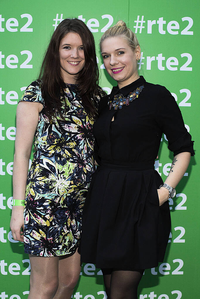 Sinead Wixted and Eyle Jankeviciene at the RTÃ‰ 2 New Season Launch party in Gateway House, Capel Street. Picture Andres Poveda