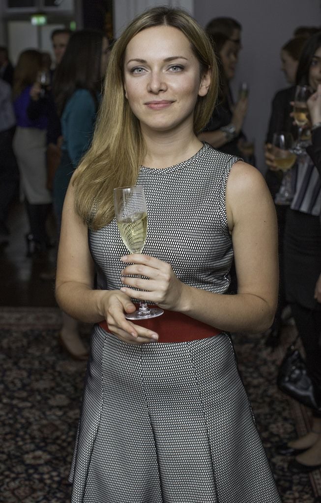 Egle Budina pictured at the launch of the Cliff Town House Oyster Festival on Stephen's Green D2. Photo: Anthony Woods.