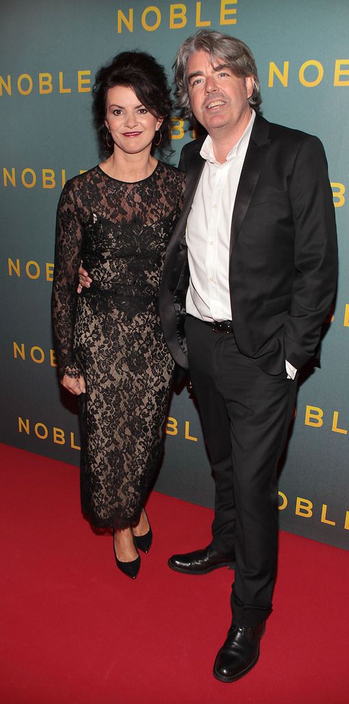 Deirdre O Kane and Stephen Bradley at The Irish Gala Screening of Noble   at the Savoy Cinema on O'Connell Street, Dublin.Pictures:Brian McEvoy.