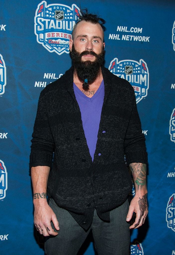 Baseball player Brian Wilson has a nickname: The Beard. No prizes for guessing how he got it. 

(Photo by Valerie Macon/Getty Images)