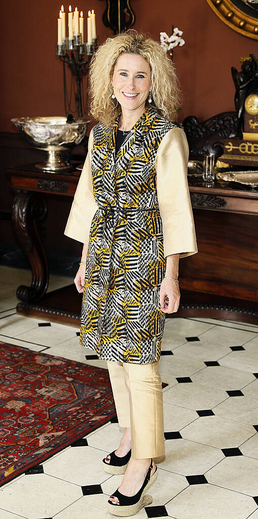 Tanya Gilligan at the inaugural National Tailoring Academy at Louis Copeland Graduate Fashion Show held in No 10 Ormand Quay-photo Kieran Harnett