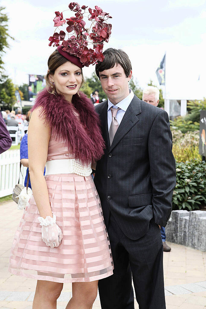 Pictured are Andrea Emerson and Mark Slevin at the Style and Elegance competition at theinaugural Irish Champions Weekend, The Curragh Racecourse. Photo: Sasko Lazarov/Photocall Ireland