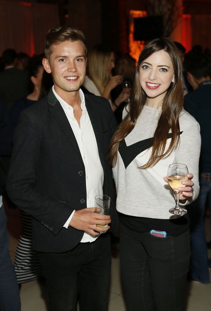 Stefan Langan and Niamh Geaney at the Dunnes Stores Autumn Winter Fashion Show in their Georges St Store-photo Kieran Harnett