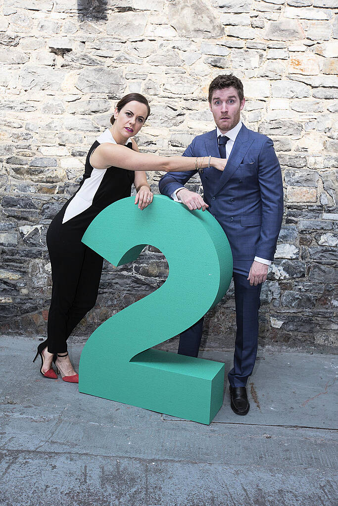 11/09/2014
Hilary Rose and Ross Browne from The Fear pictured at the RTÃ‰ Two New Season Launch in Gateway House, Capel Street. Picture Andres Poveda
