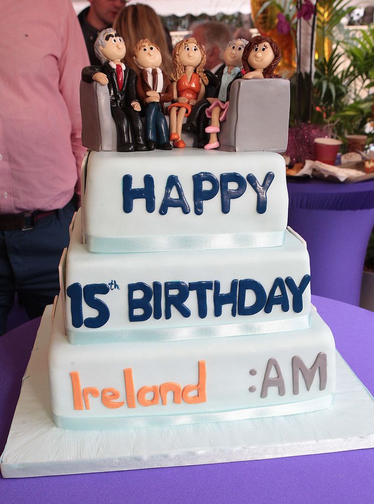 The amazing cakes birthday cake  at Tv3's Ireland Am 15th birthday bash  at Tv3 Studio's in Ballymount Dublin.Pic:Brian McEvoy.No repro fee for one use