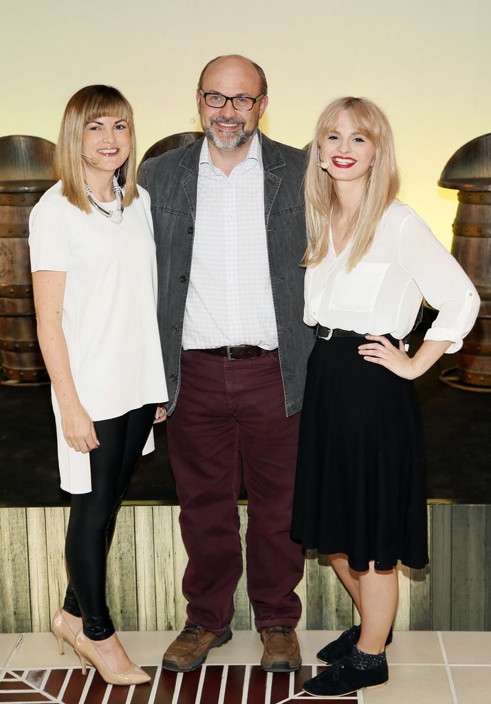 Fiona Hyde, Gearoid Cahill and Deirdre McParland at the unveiling of two brand new porters â€˜Guinness Dublin Porterâ€™ and â€˜Guinness West Indies Porterâ€™, Brewhouse 3, St Jamesâ€™s Gate.

Photo - Kieran Harnett
