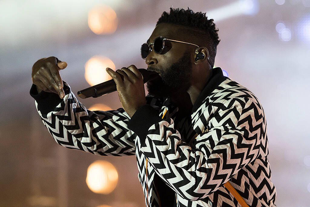 PLYMOUTH, ENGLAND - JULY 22:  Tinie Tempah performs on stage during MTV Crashes Plymouth at Plymouth Hoe on July 22, 2014 in Plymouth, England.  (Photo by Matthew Horwood/Getty Images for MTV UK)