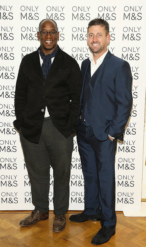 Ian Wright and Tony Healy at the 2015 Marks & Spencer Ireland Marie Keating Foundation Celebrity Golf Classic  -photo Kieran Harnett
