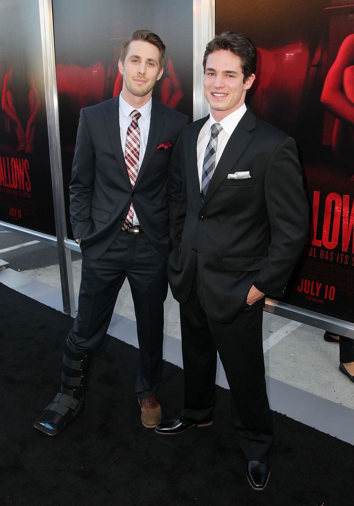 LOS ANGELES, CA - JULY 07:  Ryan Shoos and Reese Mishler attend New Line Cinema's Premiere of "The Gallows"  at Hollywood High School on July 7, 2015 in Los Angeles, California.  (Photo by David Buchan/Getty Images)