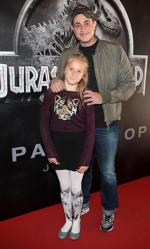 Baz Ashmawy with  Amelia King   pictured at  The Irish premiere screening of Jurassic World at The Savoy Cinema,O Connell Street,Dublin.Pic Brian McEvoy
