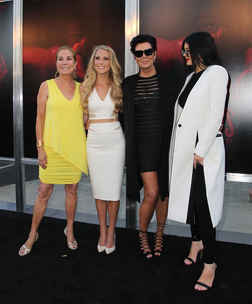 LOS ANGELES, CA - JULY 07:  (L-R)  Kathie Lee Gifford, Cassidy Gifford, Kris Jenner and Kylie Jenner attend New Line Cinema's Premiere of "The Gallows"  at Hollywood High School on July 7, 2015 in Los Angeles, California.  (Photo by David Buchan/Getty Images)