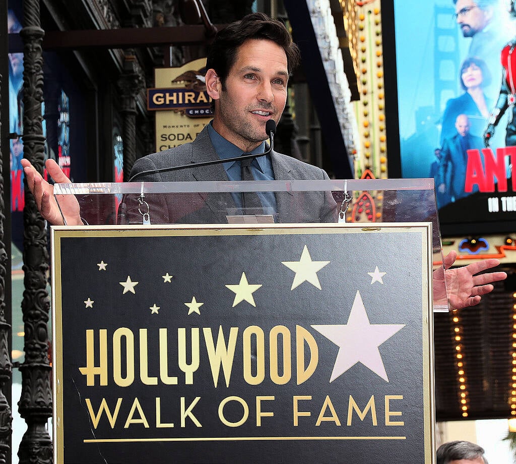 HOLLYWOOD, CA - JULY 01: Actor Paul Rudd is Honored with a Star on the Hollywood Walk of Fame on July 1, 2015 in Hollywood, California.  (Photo by Frederick M. Brown/Getty Images)