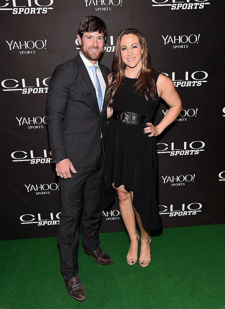 NEW YORK, NY - JULY 08:  Noah Galloway and Jamie Boyd attend the 2015 CLIO Sports Awards at Cipriani 42nd Street on July 8, 2015 in New York City.  (Photo by Jamie McCarthy/Getty Images for CLIO Sports Awards)