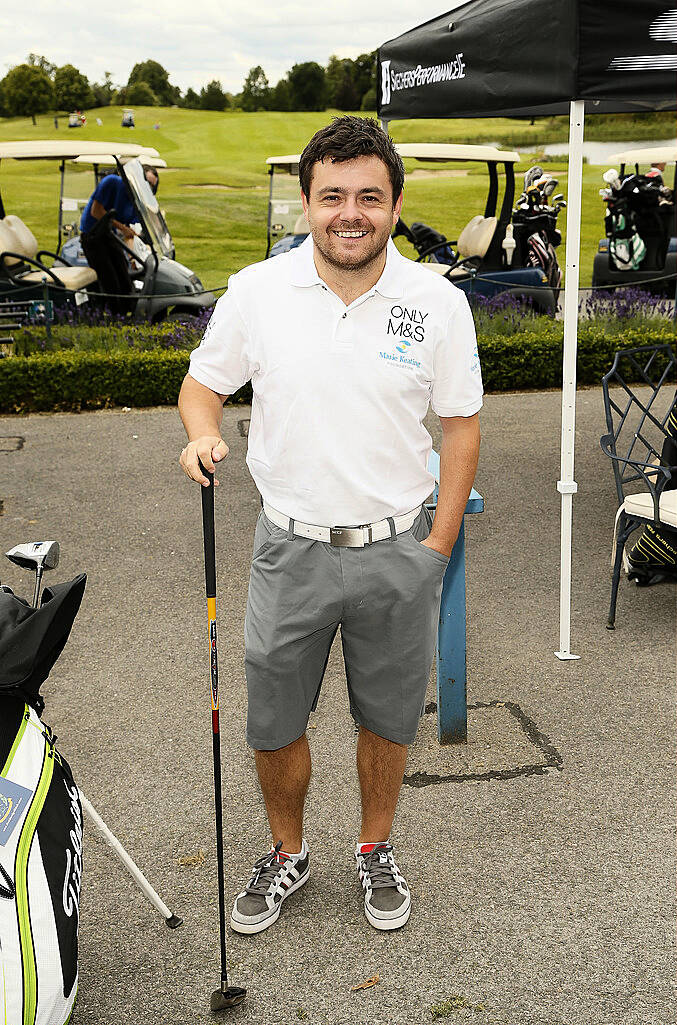 Actor Laurence Kinlan at the 2015 Marks & Spencer Ireland Marie Keating Foundation Celebrity Golf Classic  -photo Kieran Harnett
