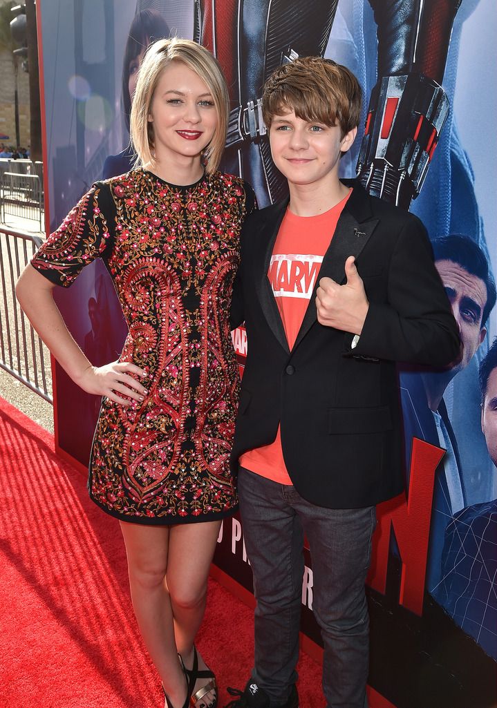 HOLLYWOOD, CA - JUNE 29:  Actors Ryan Simpkins (L) and Ty Simpkins attend the premiere of Marvel's "Ant-Man" at the Dolby Theatre on June 29, 2015 in Hollywood, California.  (Photo by Kevin Winter/Getty Images)