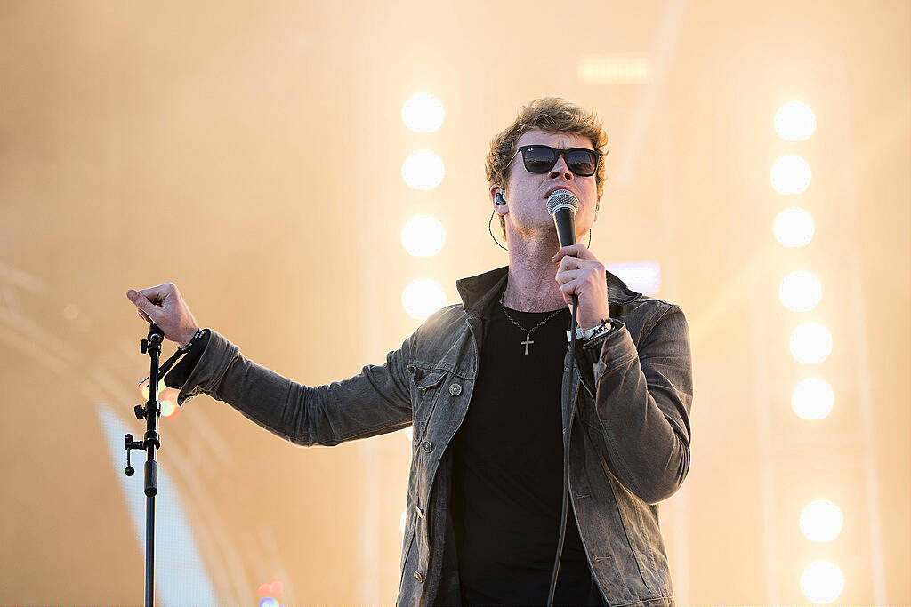 PLYMOUTH, ENGLAND - JULY 22:  Lead singer of Kodaline Steve Garrigan performs on stage during the MTV Crashes Plymouth concert at Plymouth Hoe on July 22, 2014 in Plymouth, England.  (Photo by Matthew Horwood/Getty Images for MTV UK)