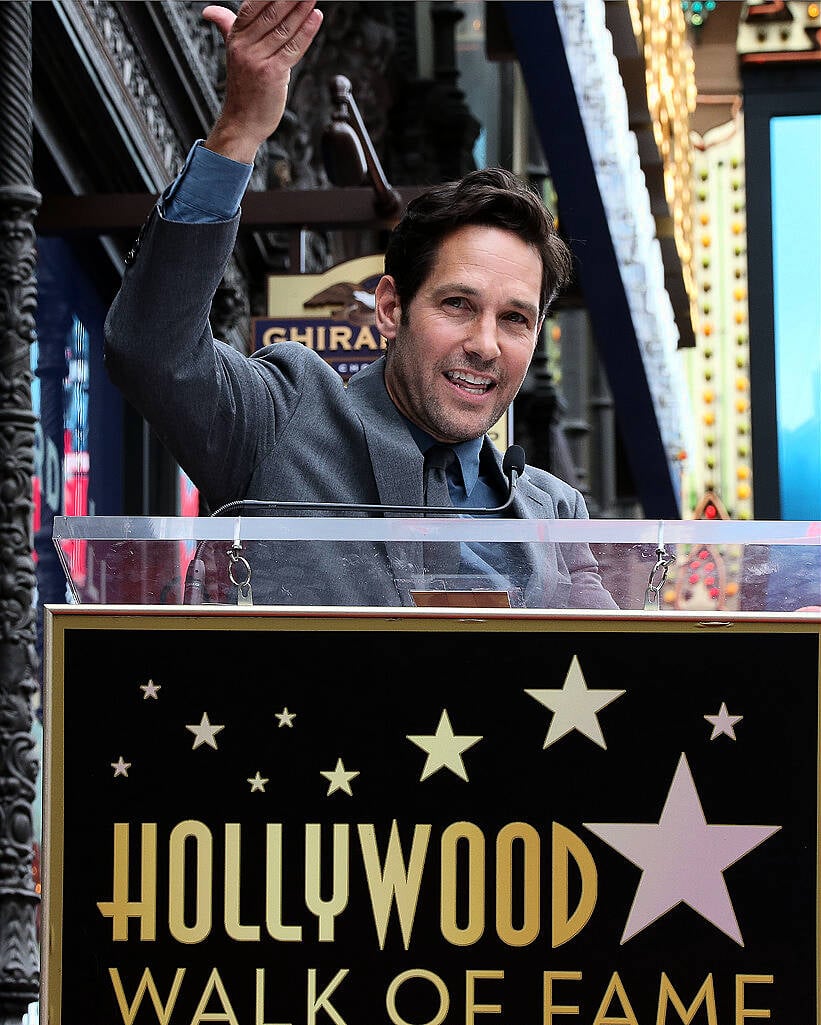 HOLLYWOOD, CA - JULY 01: Actor Paul Rudd is Honored with a Star on the Hollywood Walk of Fame on July 1, 2015 in Hollywood, California.  (Photo by Frederick M. Brown/Getty Images)