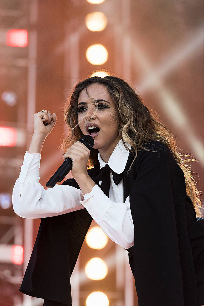 PLYMOUTH, ENGLAND - JULY 22:  Jade Thirlwall of Little Mix performs on stage during MTV Crashes Plymouth at Plymouth Hoe on July 22, 2014 in Plymouth, England.  (Photo by Matthew Horwood/Getty Images for MTV UK)