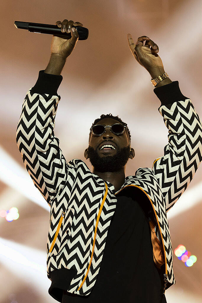 PLYMOUTH, ENGLAND - JULY 22:  Tinie Tempah performs on stage during the MTV Crashes Plymouth concert at Plymouth Hoe on July 22, 2014 in Plymouth, England.  (Photo by Matthew Horwood/Getty Images for MTV UK)